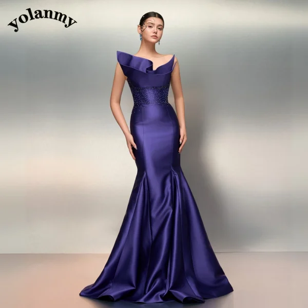 S96bb1b1f11bd4a899d98de934aa7127eI.webp **فستان والدة العروس الجذاب من YOLANMY، بدون أكتاف، مناسب لحفلات الزفاف والمراسم، فستان والدة العريس، فستان سهرة نسائي قابل للتخصيص.**توضيح سريع لبعض الكلمات:* **Trumpet Dre